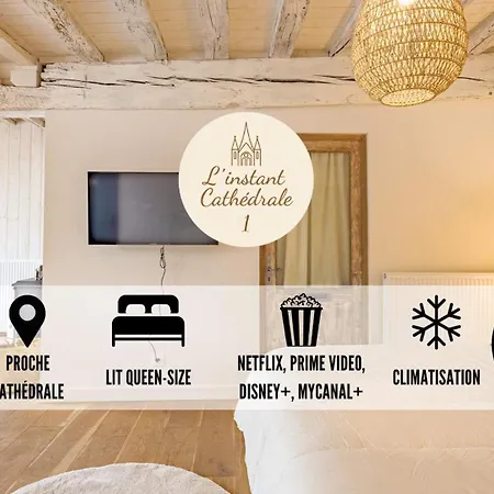 公寓 L'instant Cathedrale 1 - Hypercentre - 2 Pers